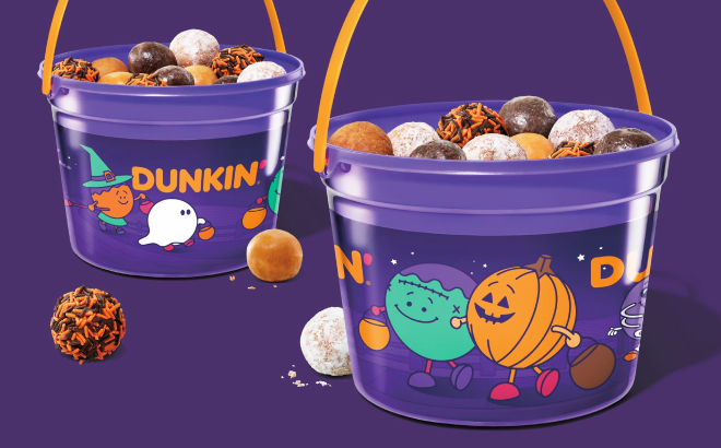 Dunkin Halloween Munchkins Buckets