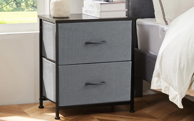 EDX Nightstand in Gray Color