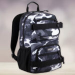 Eastsport Skatepark Laptop Backpack in Black and White Camouflage