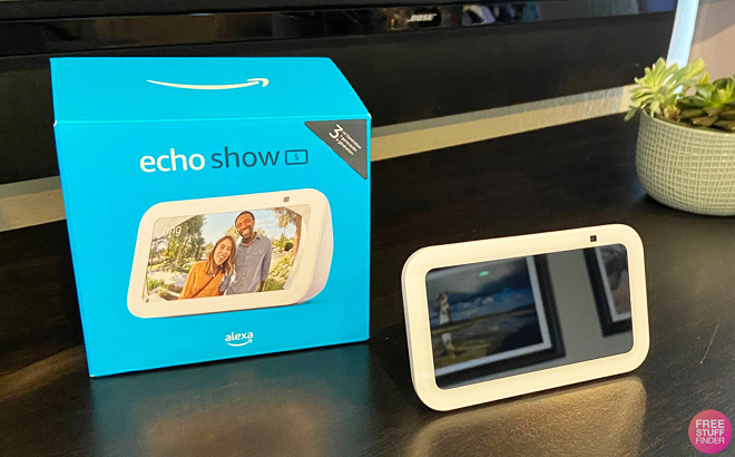 Echo Show 5 on a Table