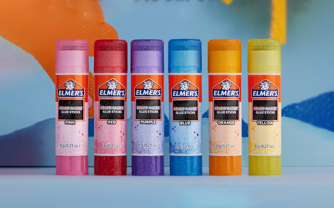 Elmers Color n Glitz Glue Sticks 1