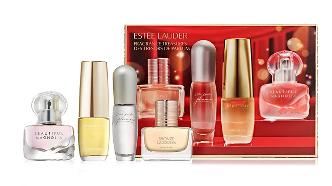 Estee Lauder 4 Piece Fragrance Treasures Gift Set