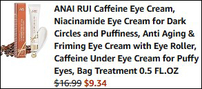 Eye Cream Order Summary