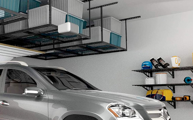 FLEXIMOUNTS 4x8 Overhead Garage Storage Rack