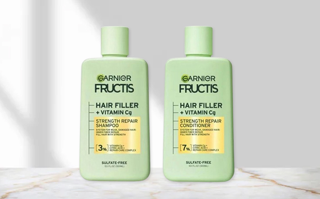 FREE Garnier Fructis Hair Filler Shampoo and Conditioner Samples