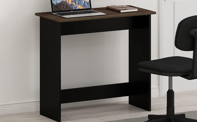 FURINNO Simplistic Study Table Columbia Walnut