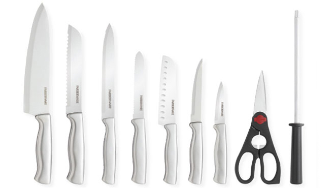 Faberware 15 Pc Carbon Stamped Knife Set