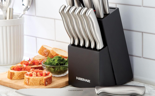 Faberware 15 Piece Stainless Steel Kitchen Knife Set