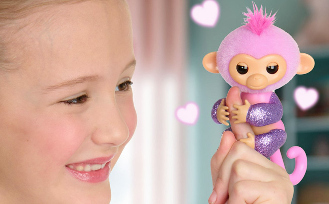 Fingerlings Interactive Baby Monkey with Glitter Ella