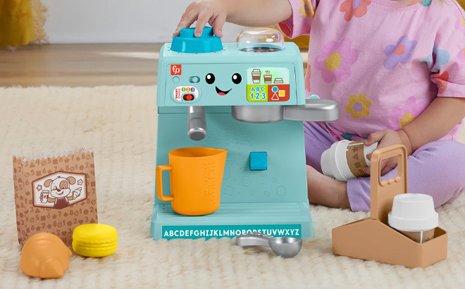 Fisher Price Toddler Toy Laugh Learn Learn Serve Coffee Cafe Playset