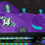 Flybar Ride On Bumper Car in Purple