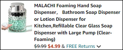 Foaming Hand Soap Dispenser Checkout