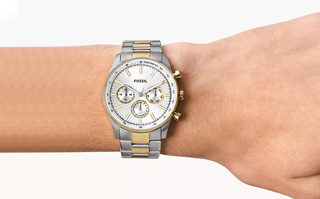 Fossil Sullivan Multifunction Two Tone Stainless Steel Watch