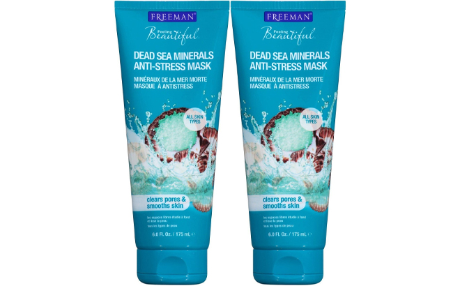 Freeman Anti Stress Clay Facial Mask with Dead Sea Minerals