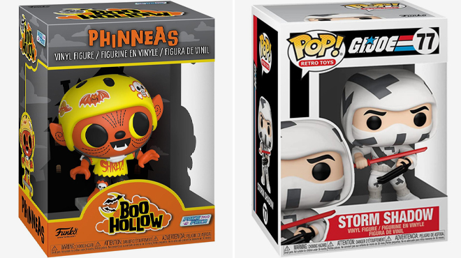 Funko Pop Boo Hollow Phinneas and Funko Pop Vinyl G I Joe Storm Shadow