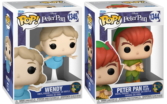 Funko Pop Wendy and Peter Pan with Flute Figures