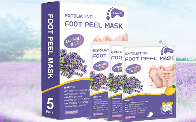 Funnir 5 Pairs Foot Peel Mask