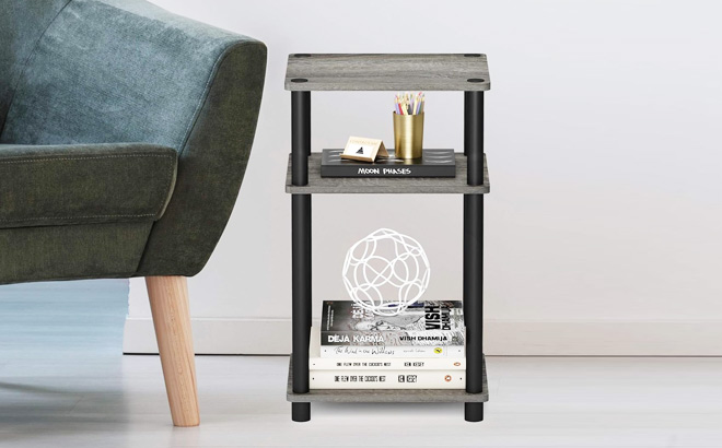 Furinno Just 3 Tier Turn N Tube End Table