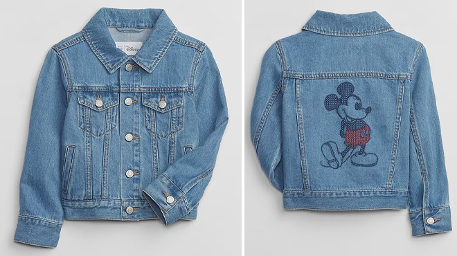 GAP Factory Baby Disney Mickey Mouse Icon Denim Jacket