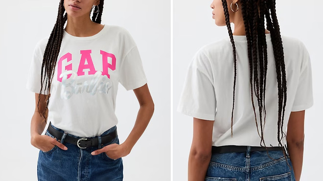 GAP Factory Relaxed Barbie Logo T Shirt