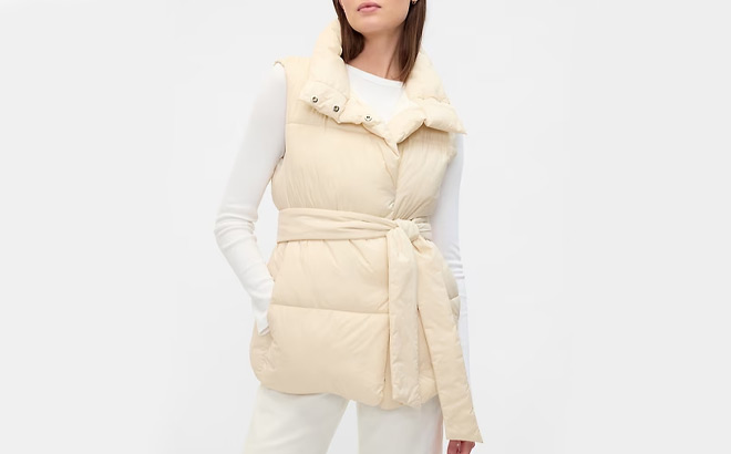 GAP Factory Relaxed Duvet Wrap Puffer Vest