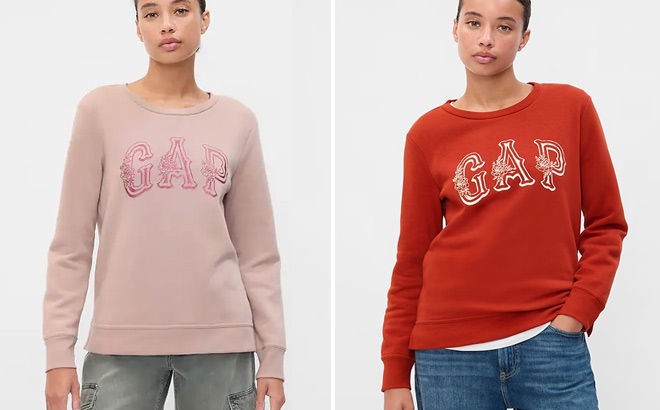 GAP Relaxed Western Gap Logo Sweatshirt