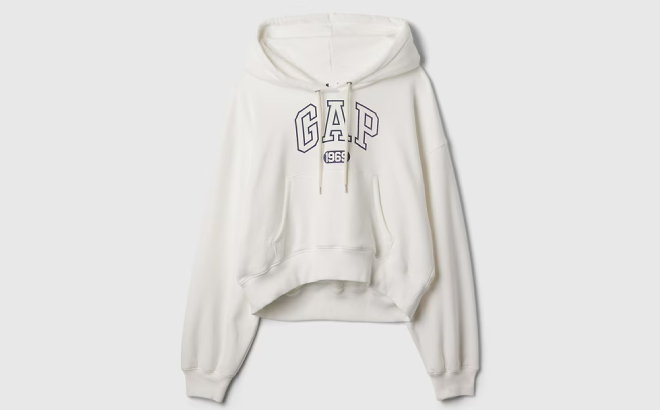 GAP Womens Vintage Soft Cropped Hoodie