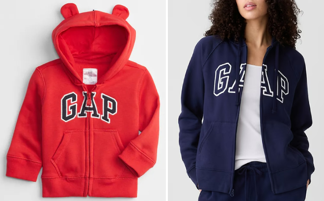 Gap Logo Zip Hoodies