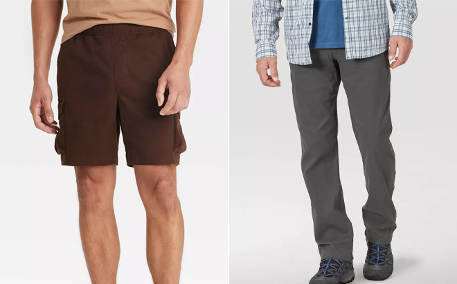 Goodfellow Co Mens Everyday Cargo Shorts and Mens Everyday Cargo Shorts