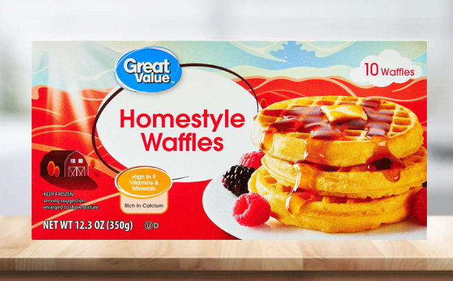 Great Value Homestyle Waffles