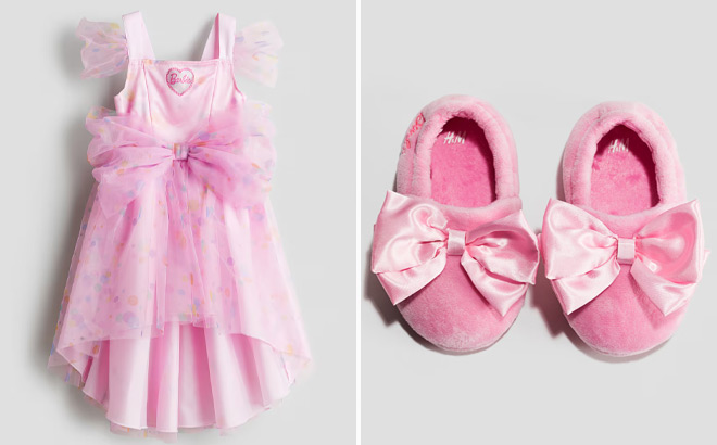 HM Barbie Costume Toddler Dress and Slippers