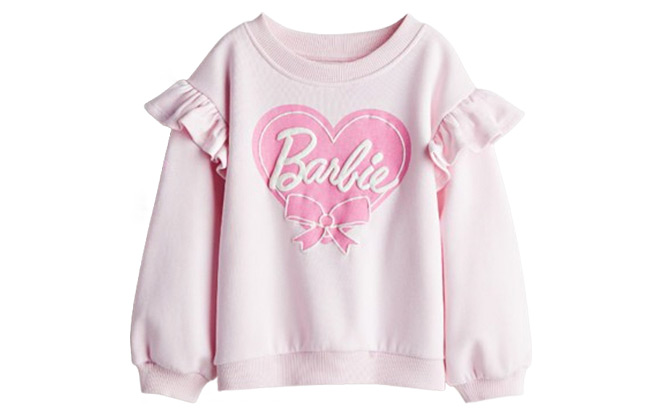 HM Barbie Printed Toddler Sweatshirt