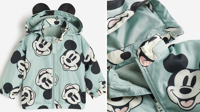 H&M Mickey Mouse Hooded Jacket