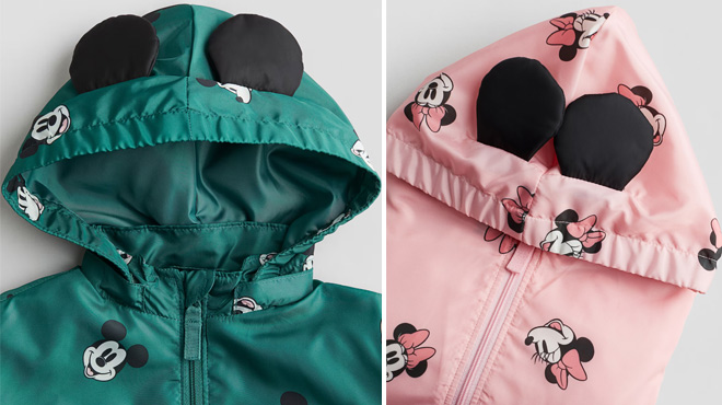 H&M Mickey and Minnie Mouse Patterned Jackets