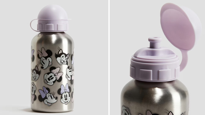 H&M Minnie Mouse Metal Water Bottle