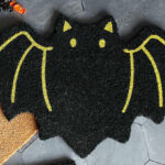 Halloween Black Bat Doormat