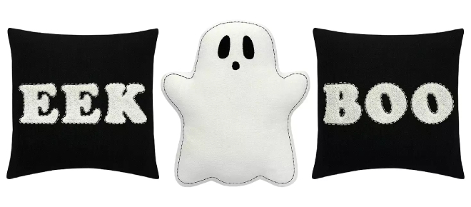 Halloween Eek Boo 3 Pack Throw Pillow Set