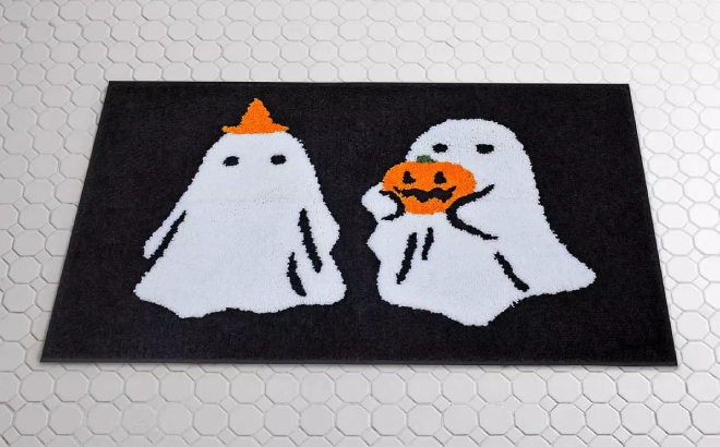 Halloween Ghosts Bath Rug