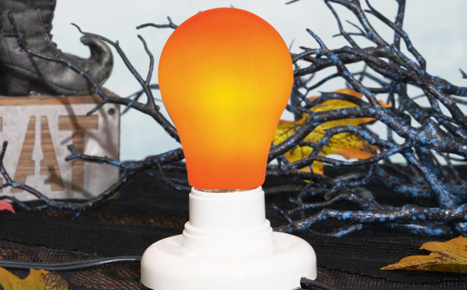 Halloween Orange LED Light Bulb