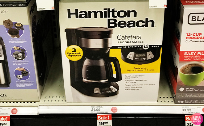 Hamilton Beach Coffee Maker on the Shelf