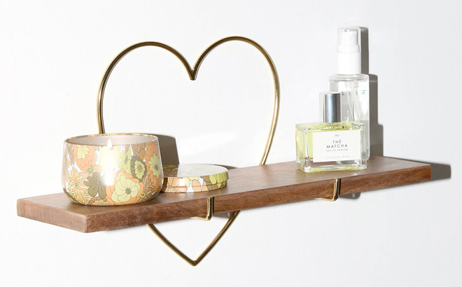 Heart Bracket Wall Shelf