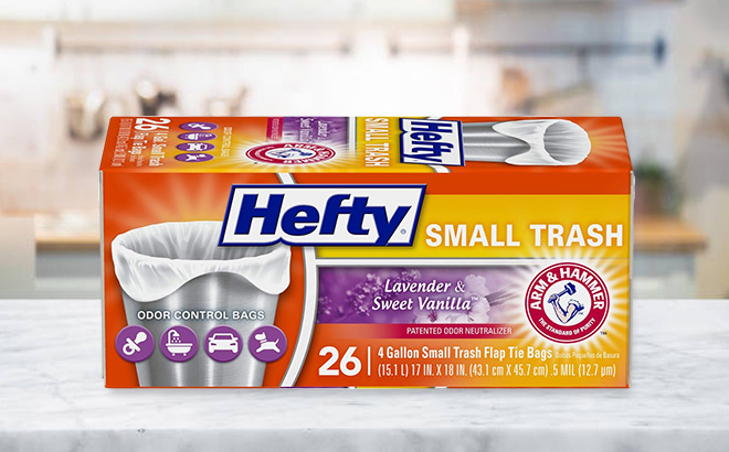 Hefty 26 Count Small Trash Bags