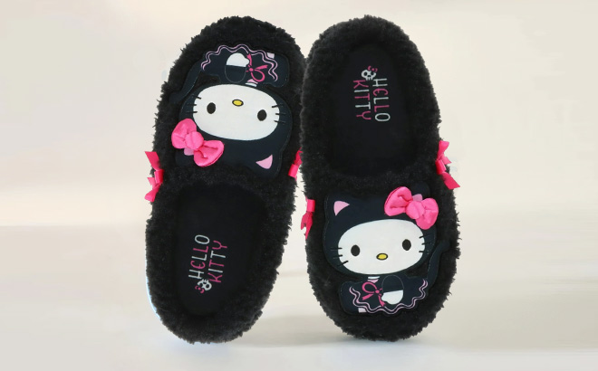 Hello Kitty Girls Womens Family Halloween Slipper