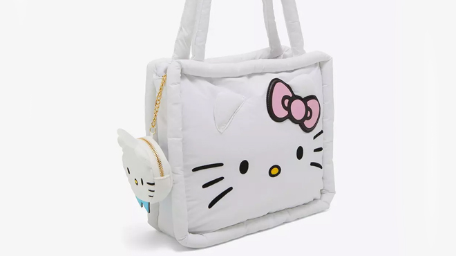 Hello Kitty Puffer Tote Bag