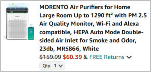 Hepa Air Purifier at Checkout