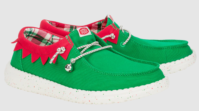 Hey Dude Wendy Holiday Elf Shoes