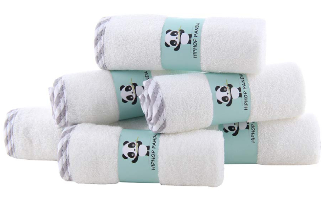 Hiphop Panda Baby Washcloths 6 Pack