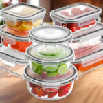 Homberking 18 Piece Glass Food Storage Containers with Lids