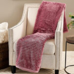 Home Reflections Reversible Plush Oversized 60x 80 Throw