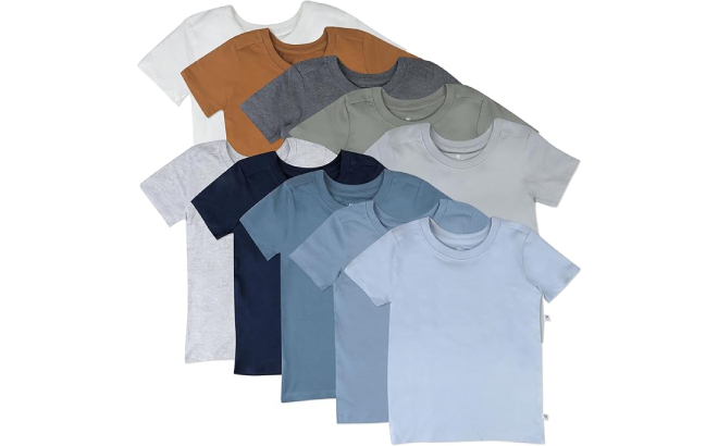 HonestBaby Kids Short Sleeve T Shirt 10 Pack